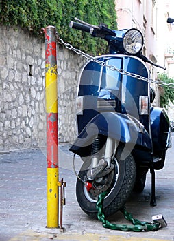 Blue Italian Scooter