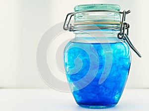 Blue Jar Isolated