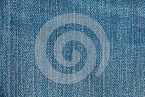 Blue jean background, Denim with seam texture of the fabric.