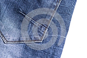 Blue jean background texture isolated