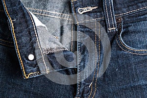 Blue jean background texture isolated