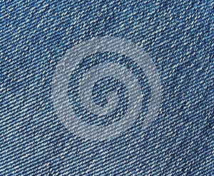 Blue jean fabric texture close up