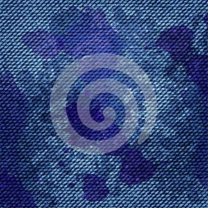Blue jean texture background vector illustration. EPS 10