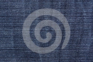 Blue jean texture. Blank denim textile background. Soft fabric. Flat cotton