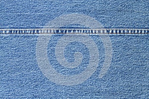 Blue jean texture with stitch