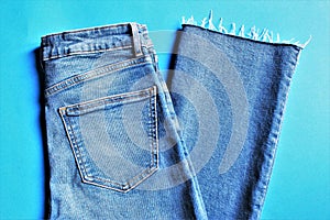 blue jean trousers photo