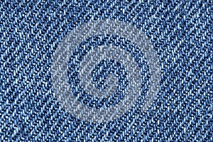Blue jeans fabric macro. Denim jeans texture or denim jeans