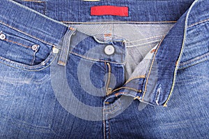 Blue jeans and fly