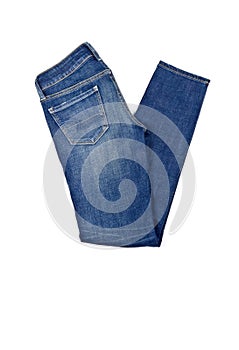 Blue Jeans Isolated on White