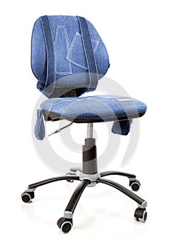 Blue jeans office revolving chair