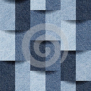 Blue jeans pattern - seamless background - decorative texture