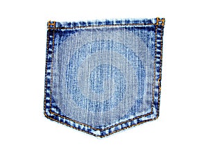 Blue jeans pocket