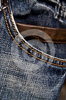 Blue jeans texture background