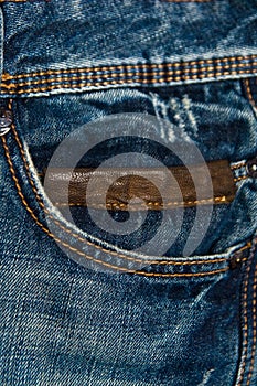 Blue jeans texture background