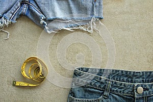 Blue jeans texture background