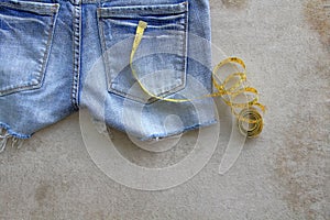 Blue jeans texture background