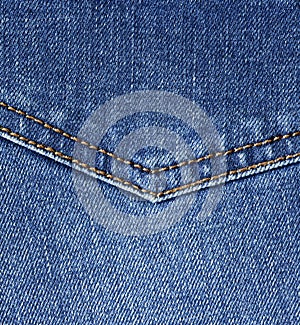 Blue jeans texture closeup