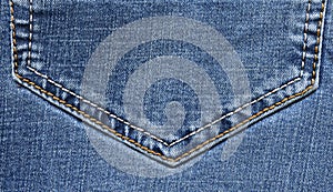 Blue jeans texture closeup
