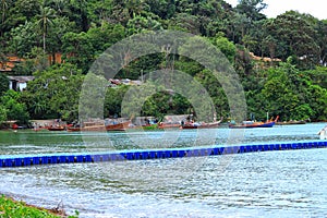 Blue jetty