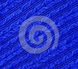 Blue sweater texture photo