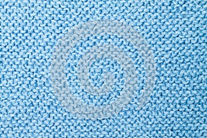 Blue knitted texture