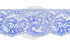 Blue lace pattern