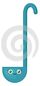 Blue laddle, illustration, vector