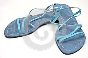 Blue ladies sandals