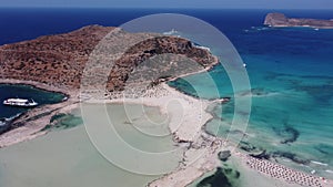 Blue lagoon in Ballos, Crete, Greece