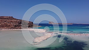 Blue lagoon in Ballos, Crete, Greece