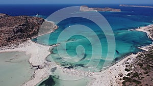 Blue lagoon in Ballos, Crete, Greece