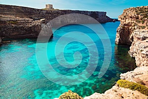 The Blue Lagoon on Comino Island, Malta Gozo