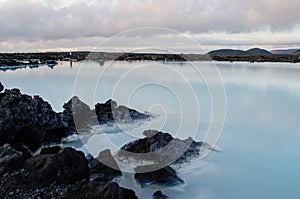 Blue Lagoon at dusk