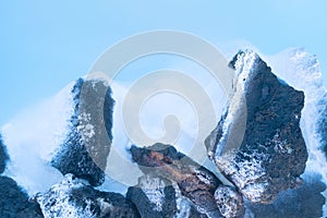 Blue Lagoon, Iceland. Natural background. Geothermal spa for rest and relaxation in Iceland.