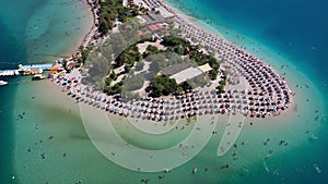 Blue Lagoon on Sunny Day. Aerial View. Oludeniz, Turkey