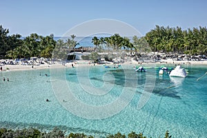 Blue Lagoon Swimming and Recreation Area at Blue Lagoon Island in the Bahamas