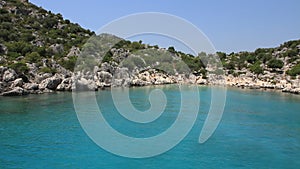 Blue lagoon. Turkey Kekova-Simena Region, Western Taurus