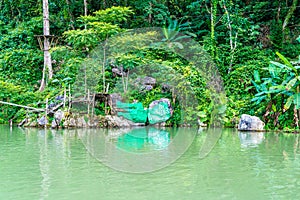 Blue Lagoon in Vang Vieng, Laos