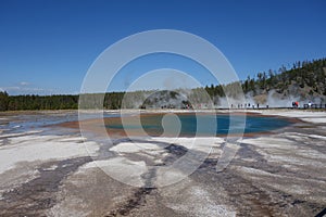 Blue lake, Grand Prismatic Spring