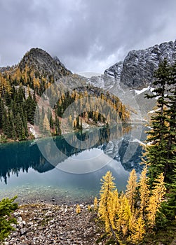 Blue Lake in North Cascades.