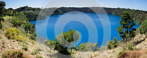 Blue Lake panoramic view, Mount Gambier, South Australia