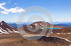 Blue lake. Tongariro National Park. North Island. New Zealand