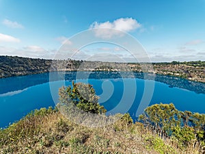 Blue Lake Volcano Crater. photo