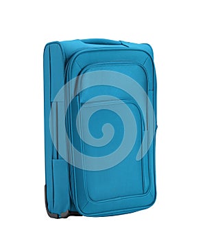 Blue large suitcase