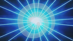 Blue Laser Beams Rays Motion Graphic Background