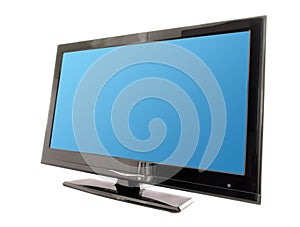 Blue lcd tv screen