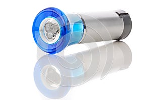 Blue LED flashlights with reflection