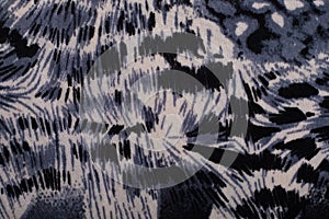 Blue leopard print cloth