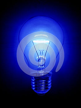 Blue Light Bulb