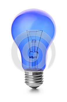 Blue light bulb